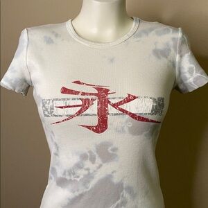 SLEDGE brand Women's white red logo Top tee M